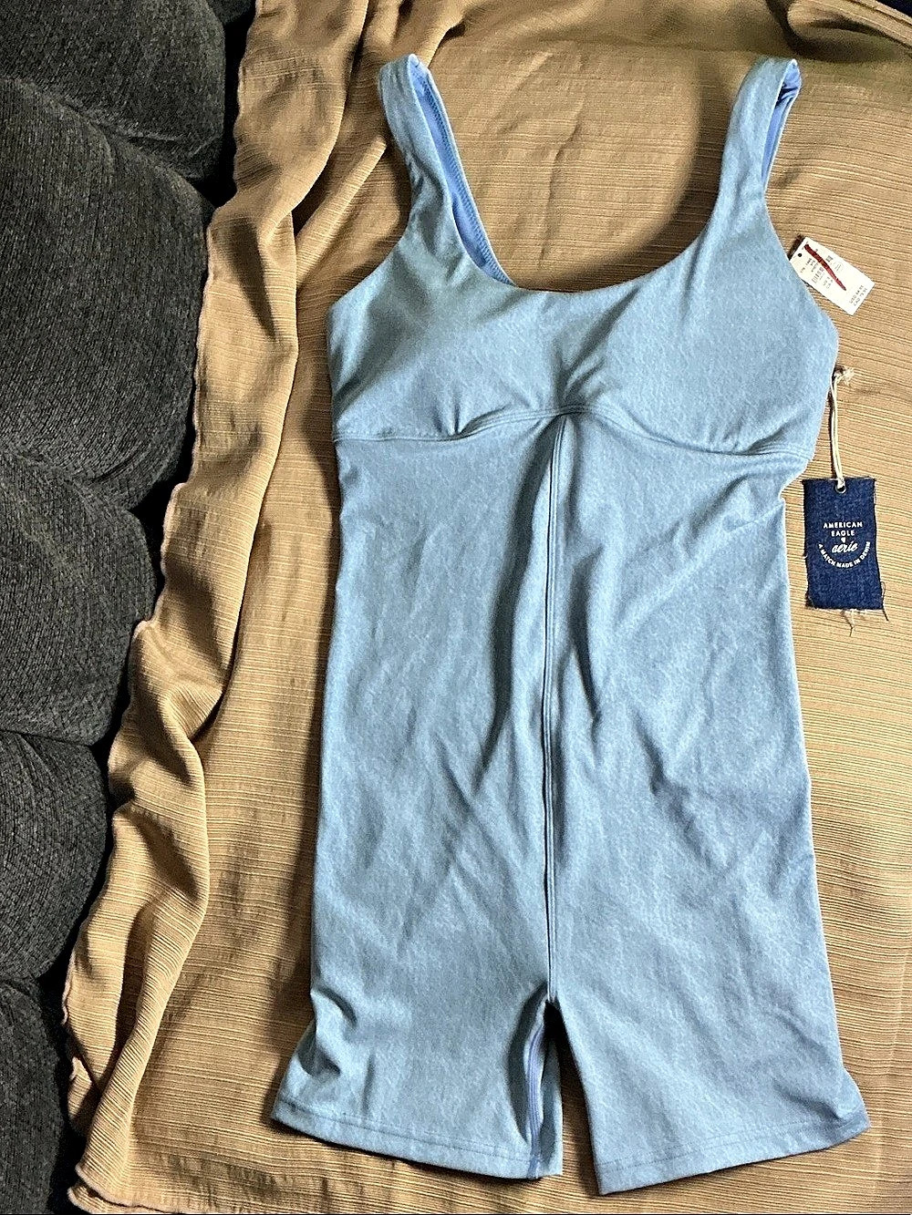 American Eagle Cupshe Blue One-Piece Swimsuit NWT
